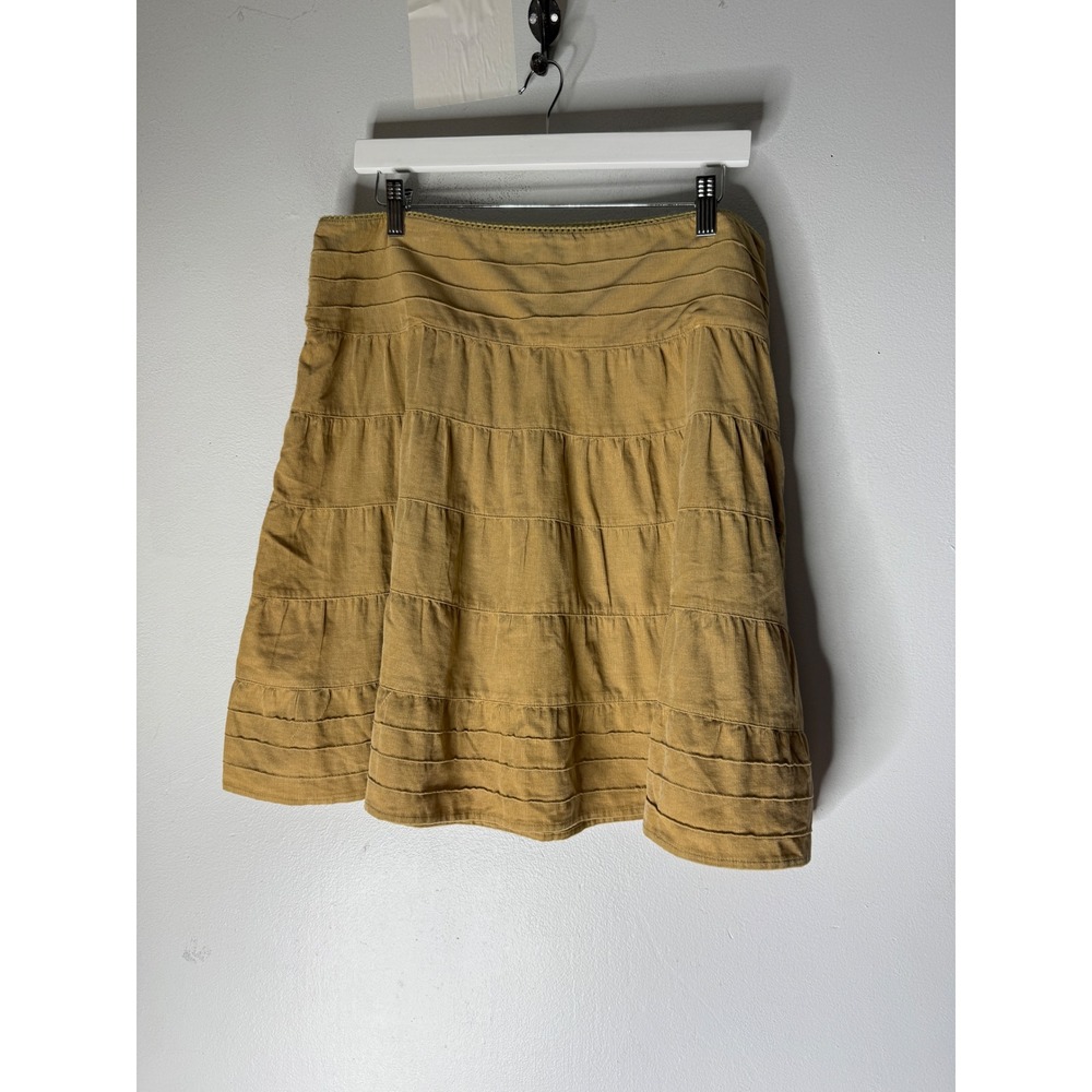 Womens Mossimo Supply 100% Cotton Skirt Size 15 Western Boho Summer Vibes brown - Picture 1 of 5